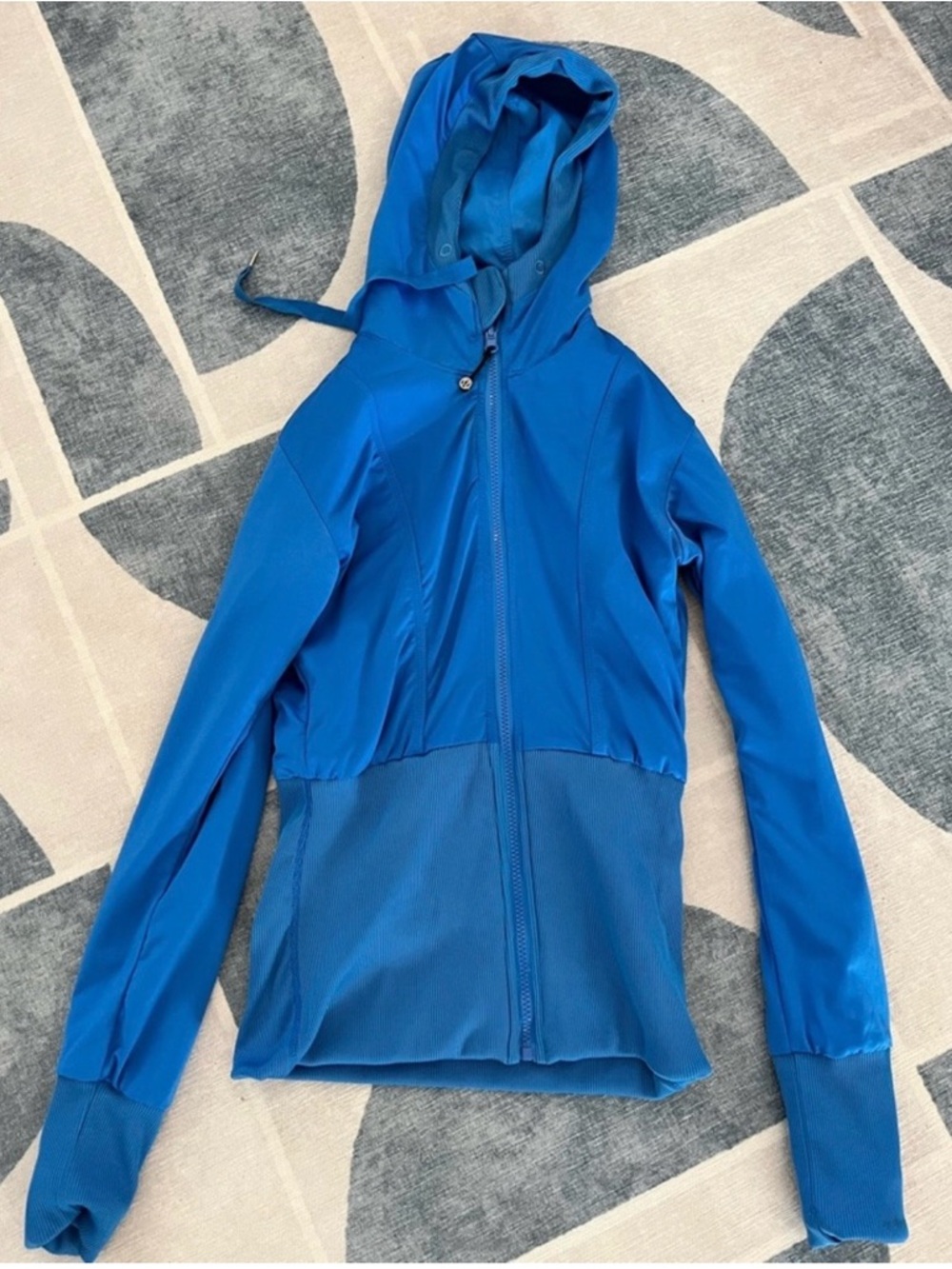 Lululemon Hooded Zip Jacket Blue Size 4